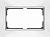 Рамка Werkel Snabb WL03-Frame-01-DBL-white 4690389073137